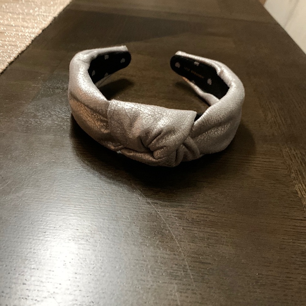 Lele Sadoughi silver metallic headband